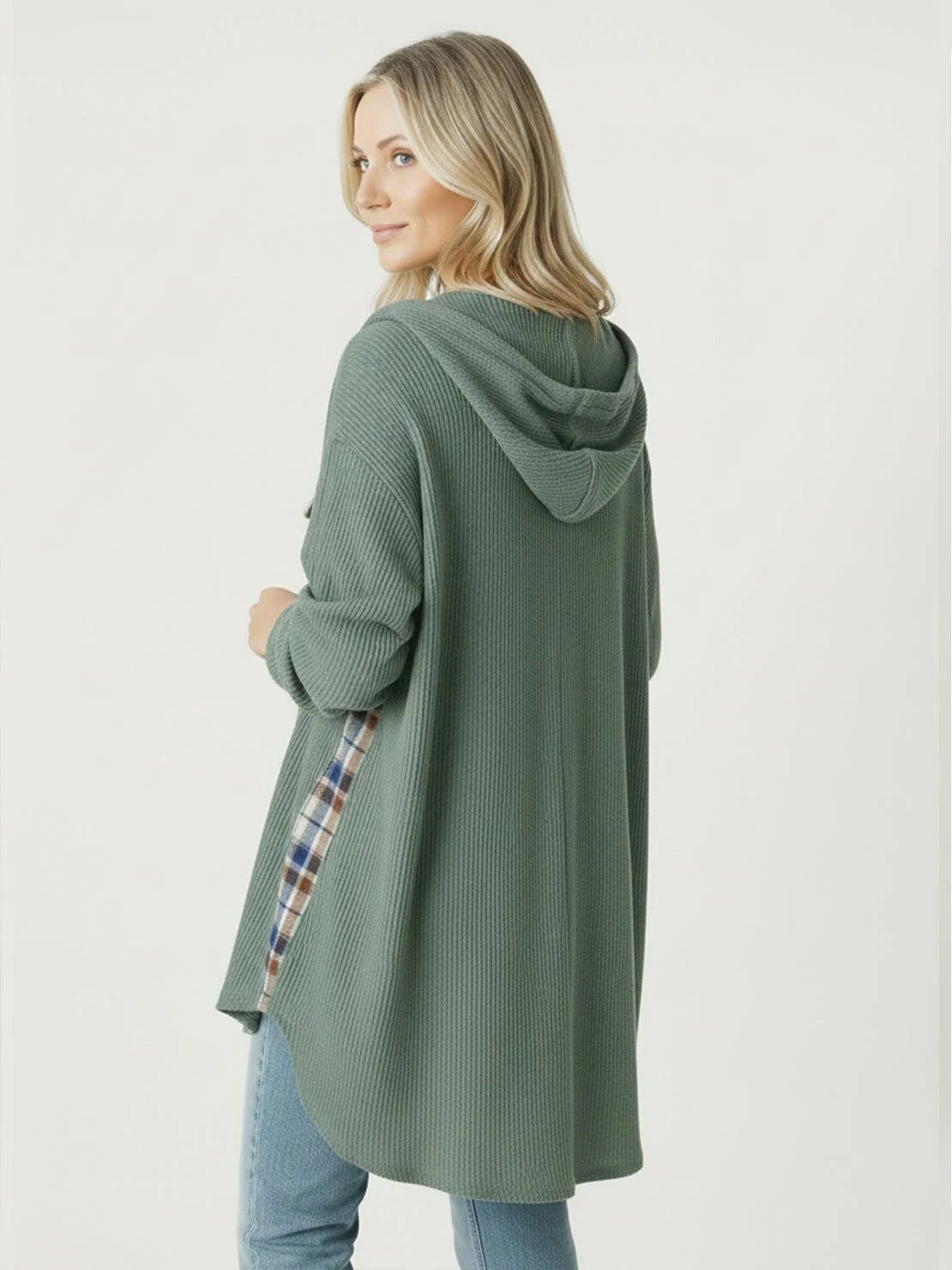CloudKnit Oversized Hooded Shacket - Image 27