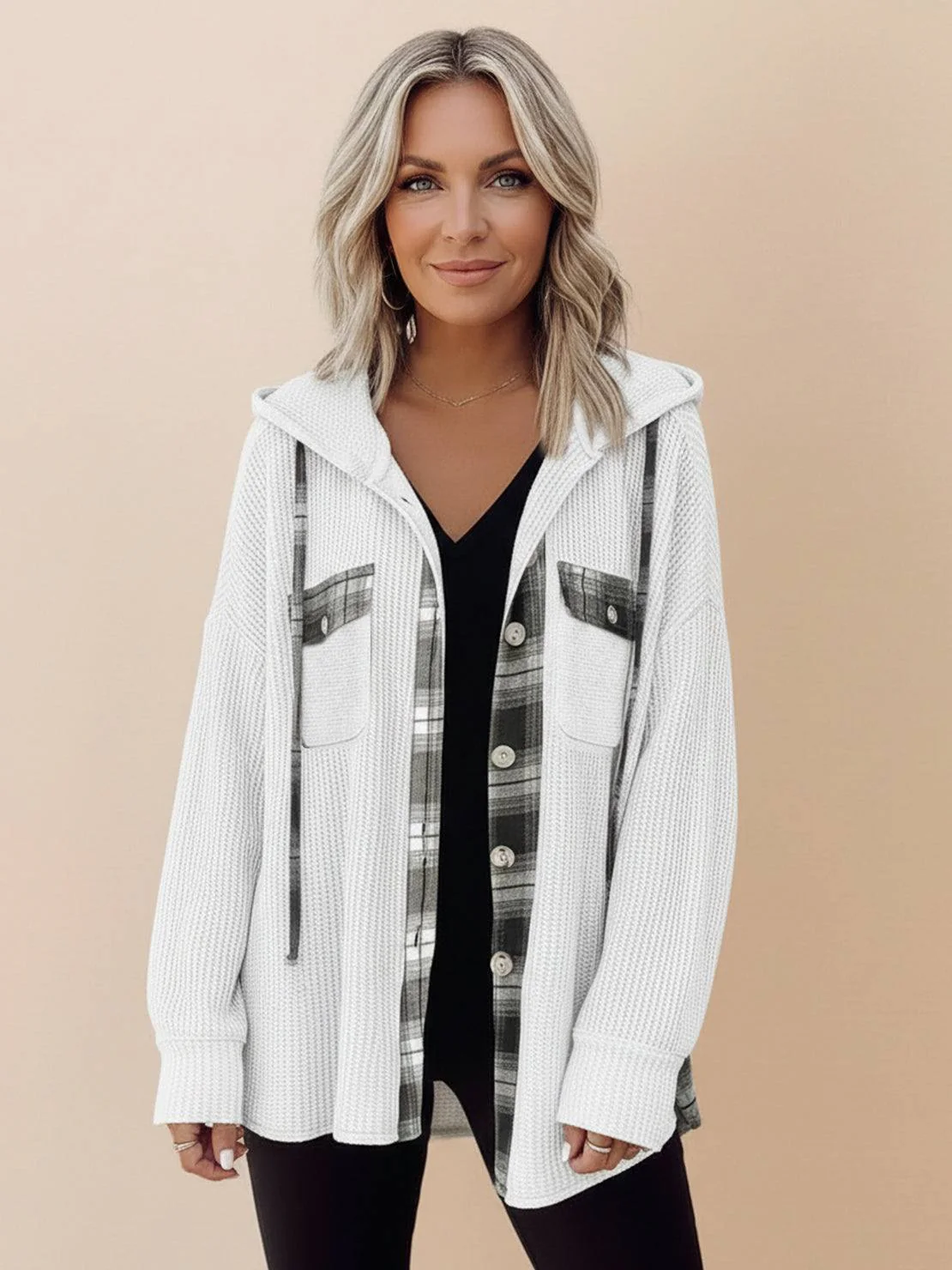CloudKnit Oversized Hooded Shacket - Image 31