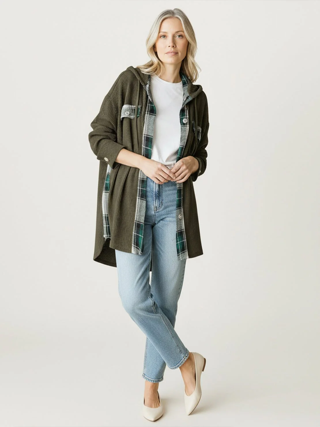 CloudKnit Oversized Hooded Shacket - Image 4