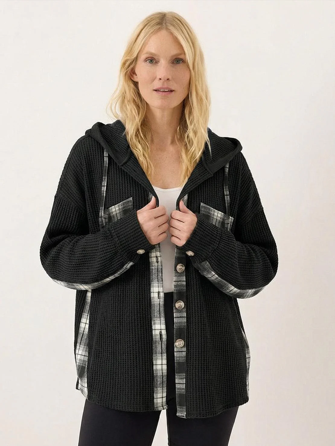 CloudKnit Oversized Hooded Shacket - Image 7