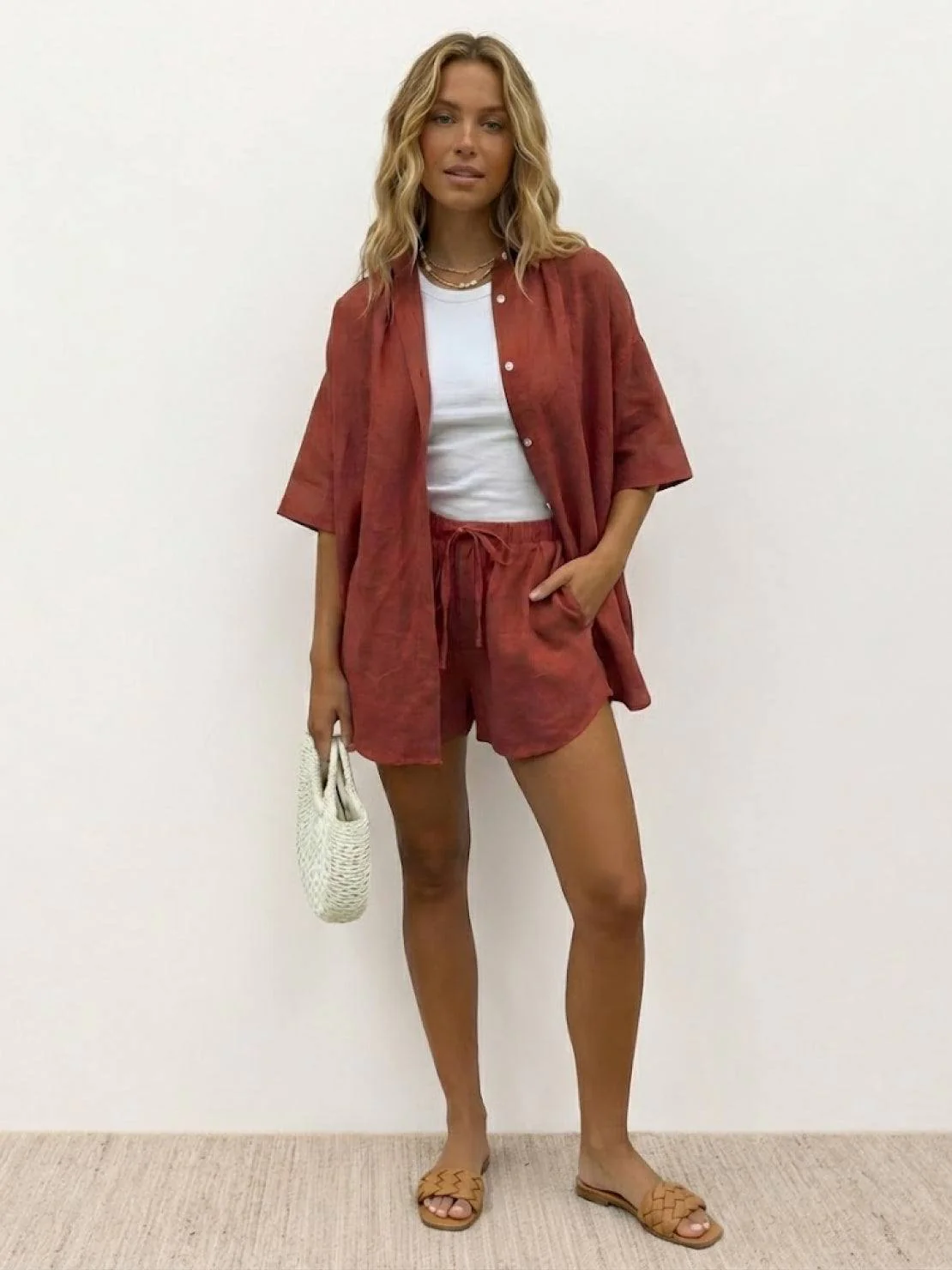 Coastal Linen Cotton Two Piece Set - Image 5