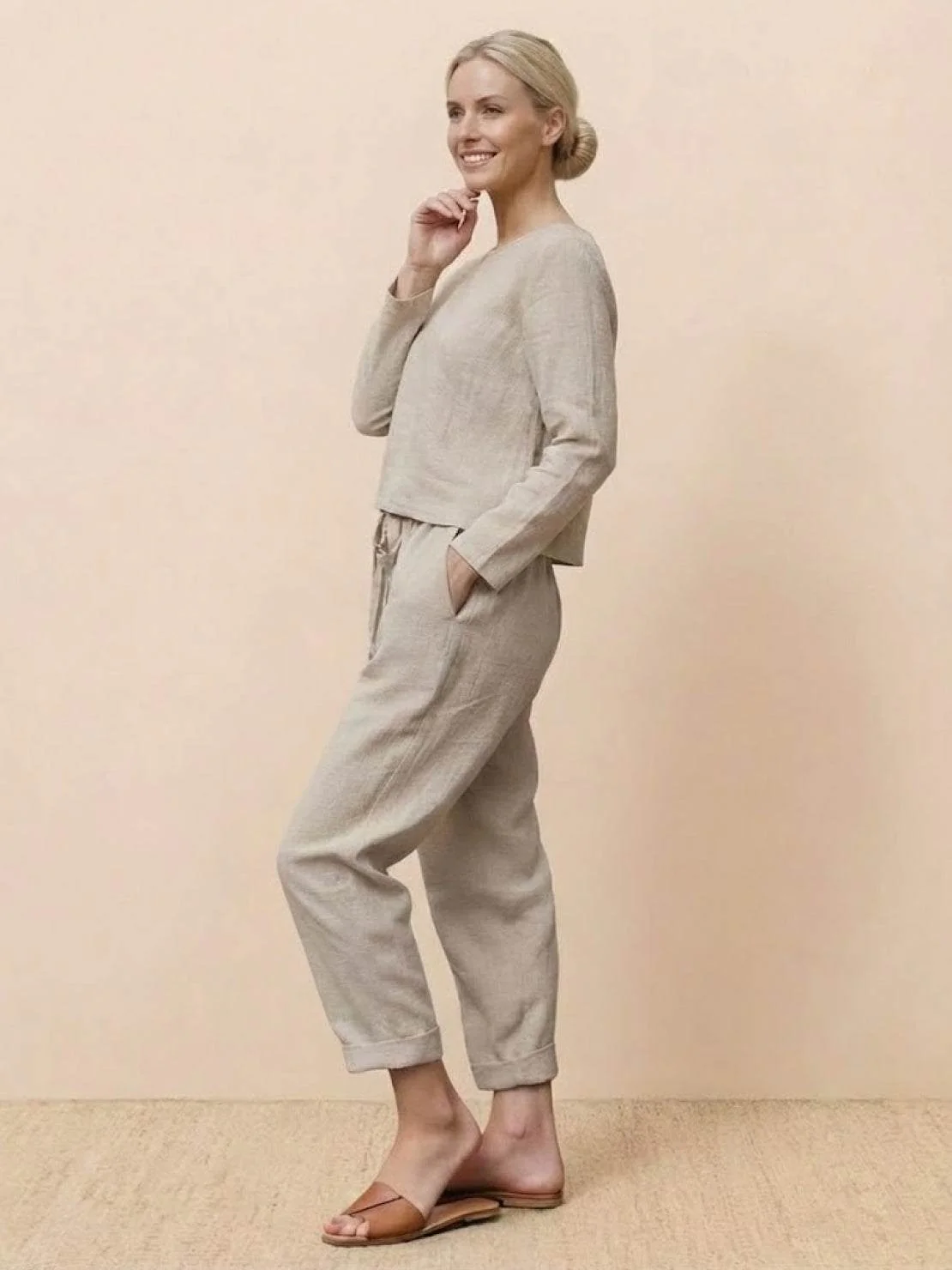 Cotton-Linen Monochrome Capsule - Image 21