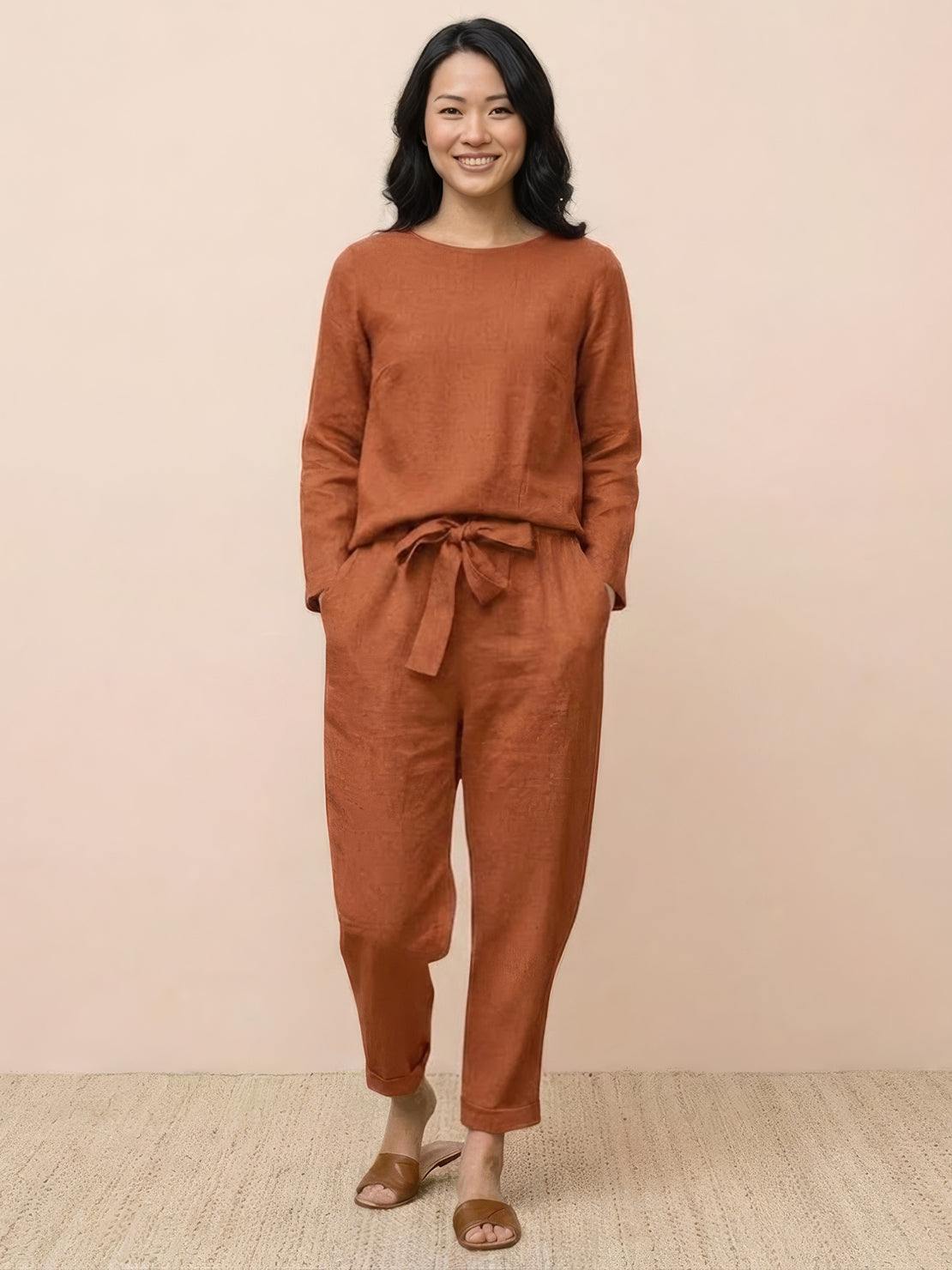 Cotton-Linen Monochrome Capsule - Image 37