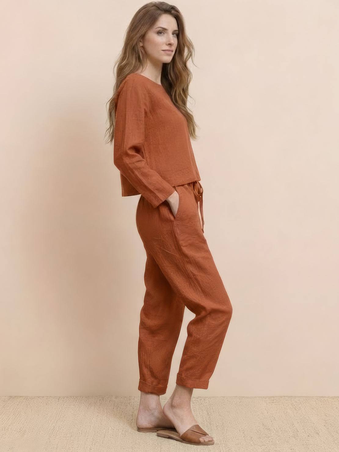 Cotton-Linen Monochrome Capsule - Image 38