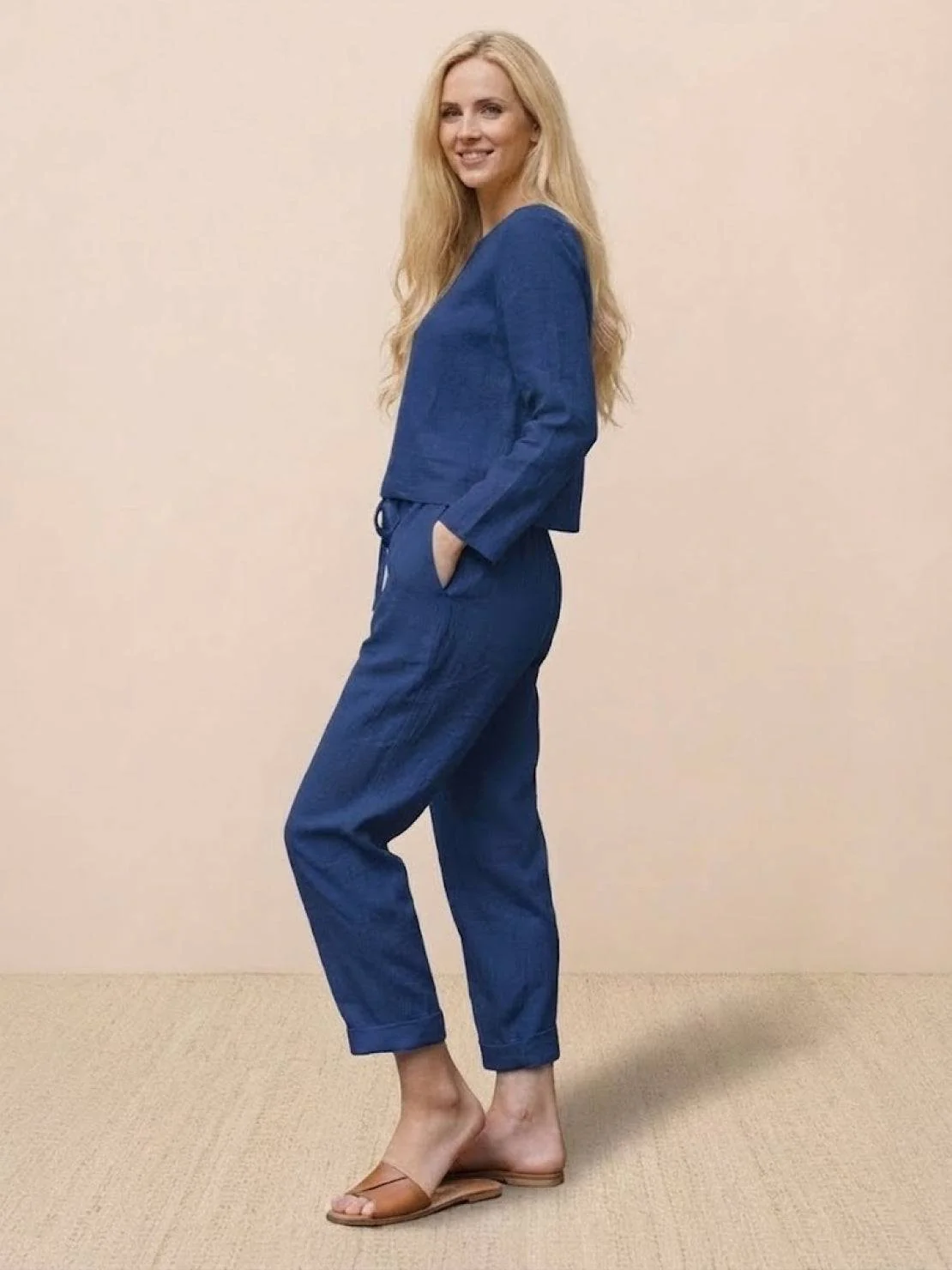 Cotton-Linen Monochrome Capsule - Image 45