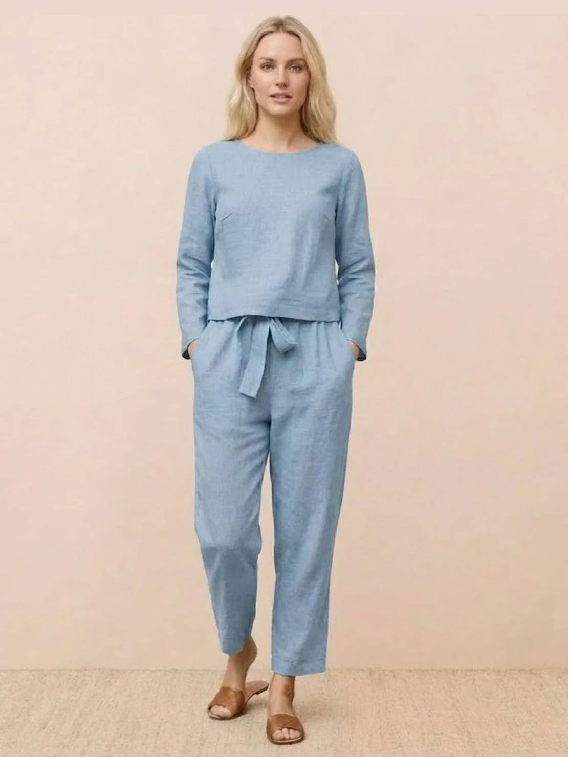 Cotton-Linen Monochrome Capsule - Image 61