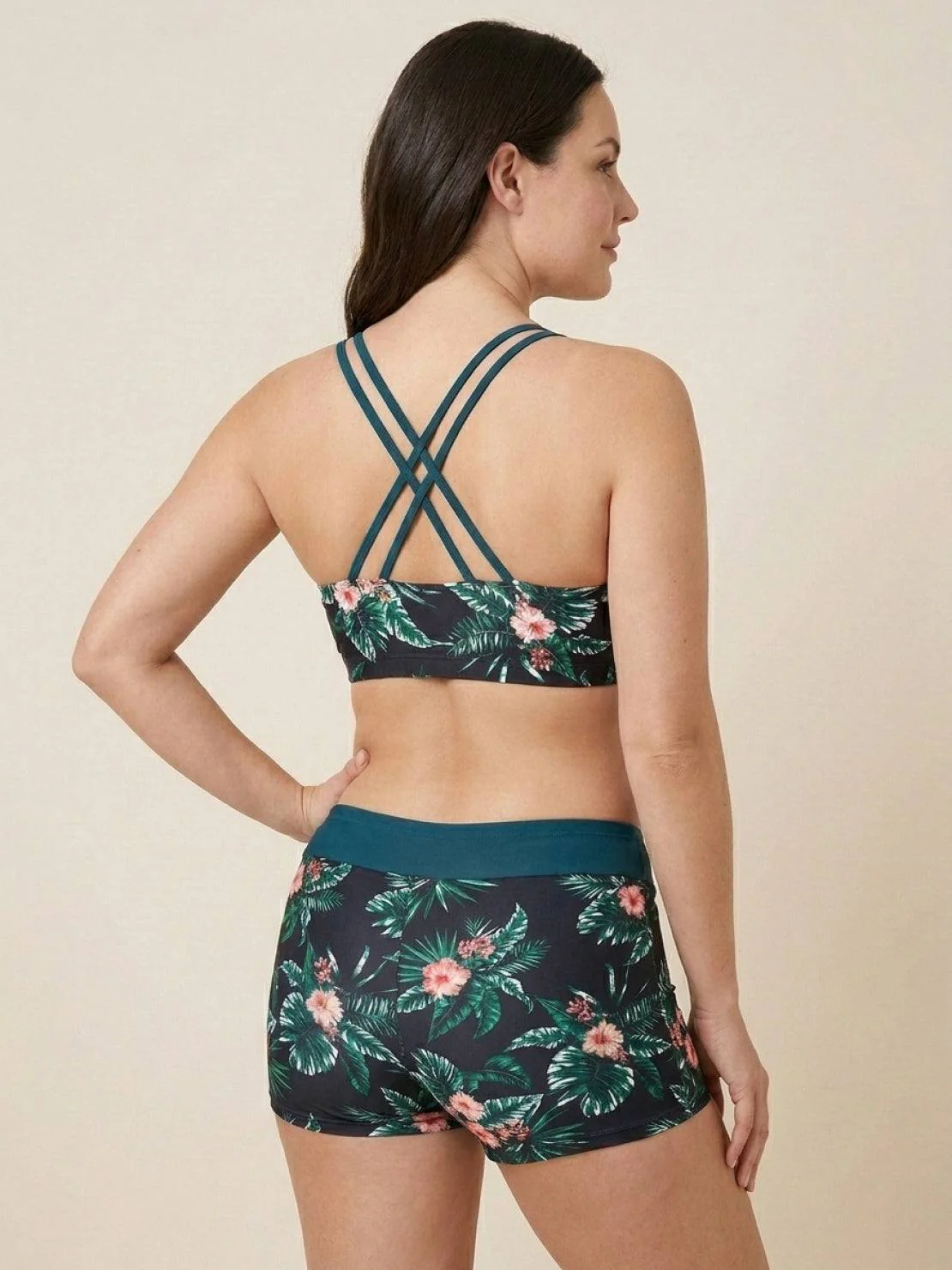 Criss-Cross Back Three-Piece Tankini Set - Image 25