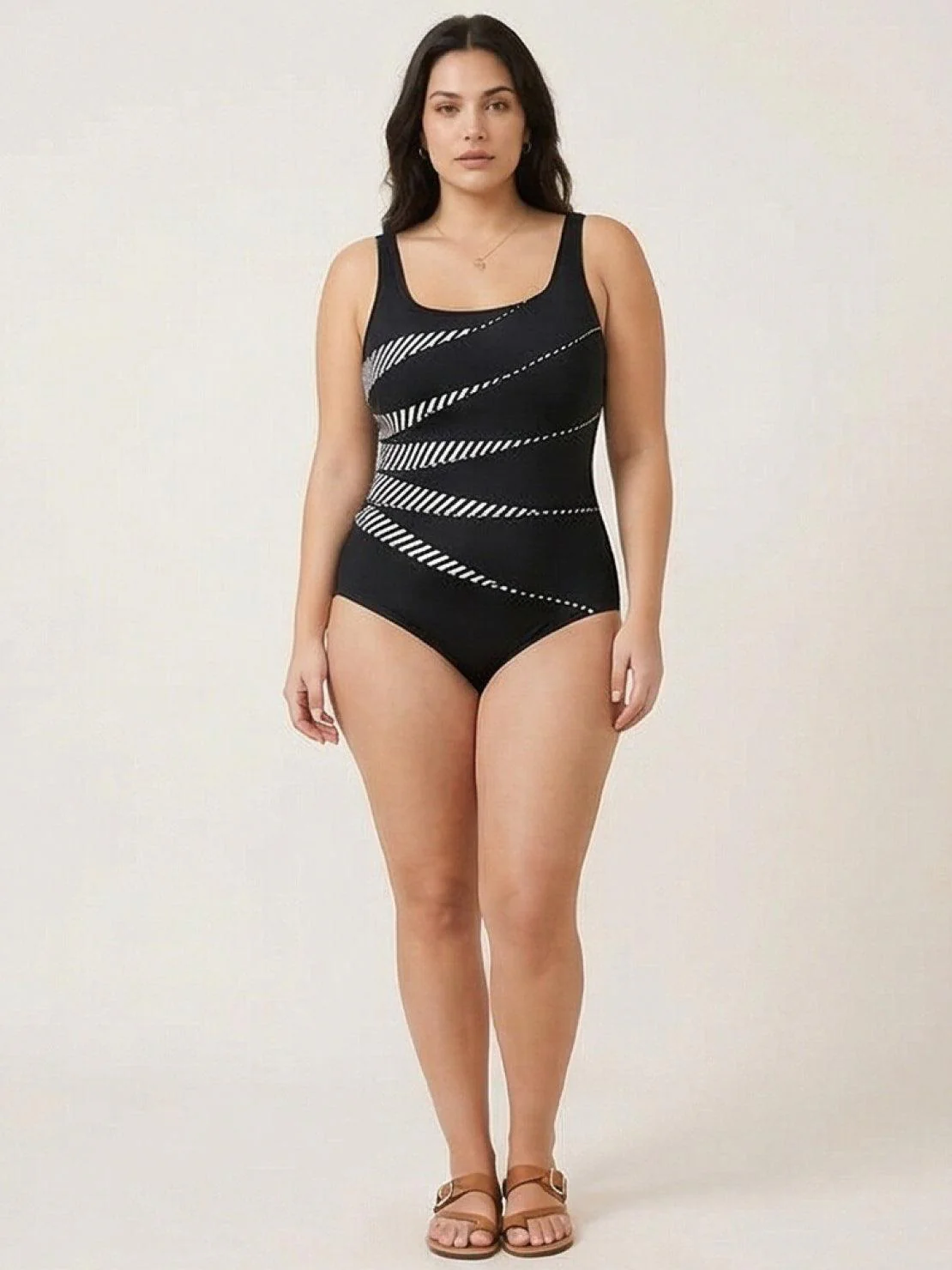 Curve-Fit Open-Back Swimsuit - Image 29