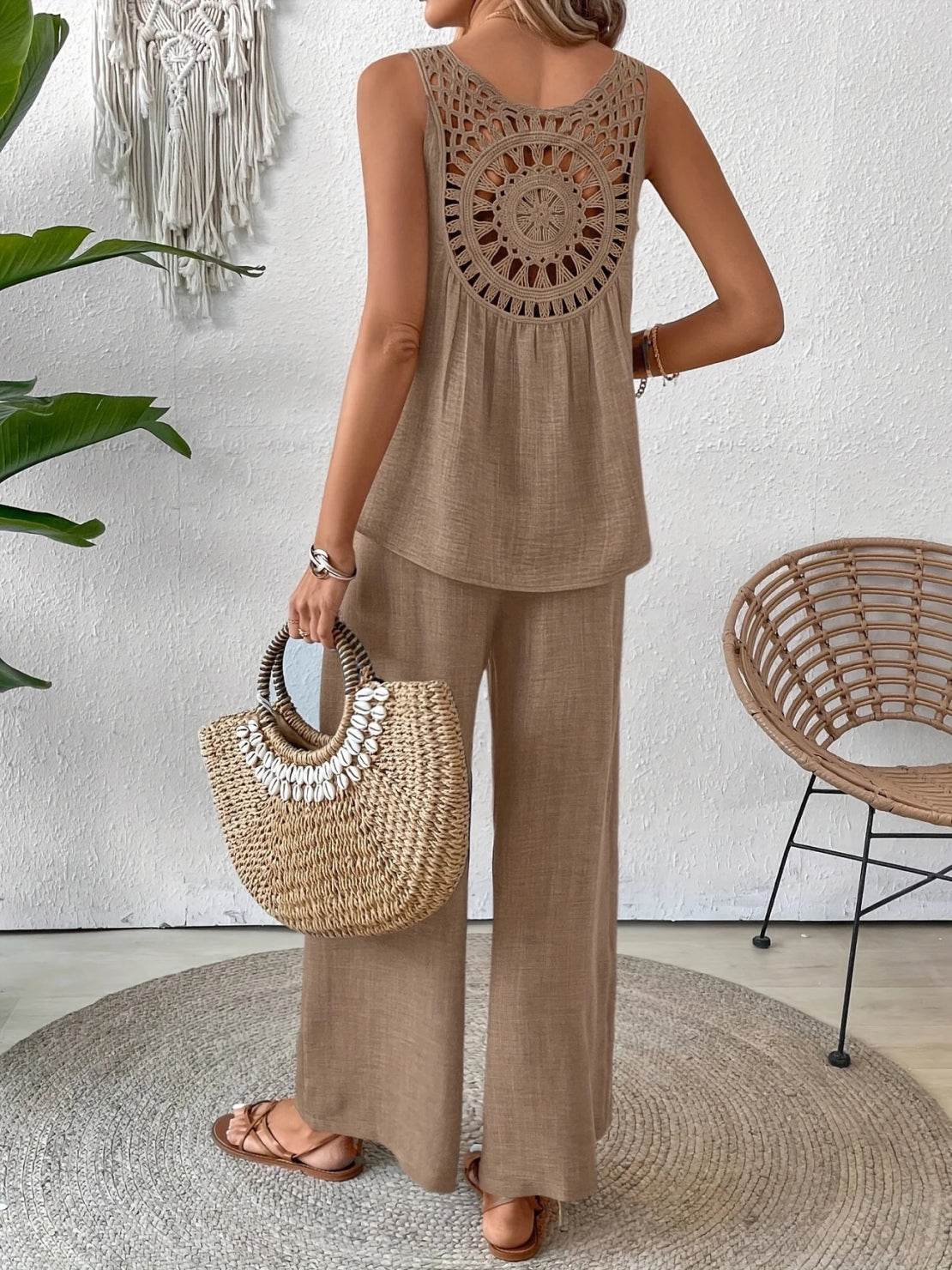 Dreamcatcher Crochet-Back Two-Piece Set - Image 8