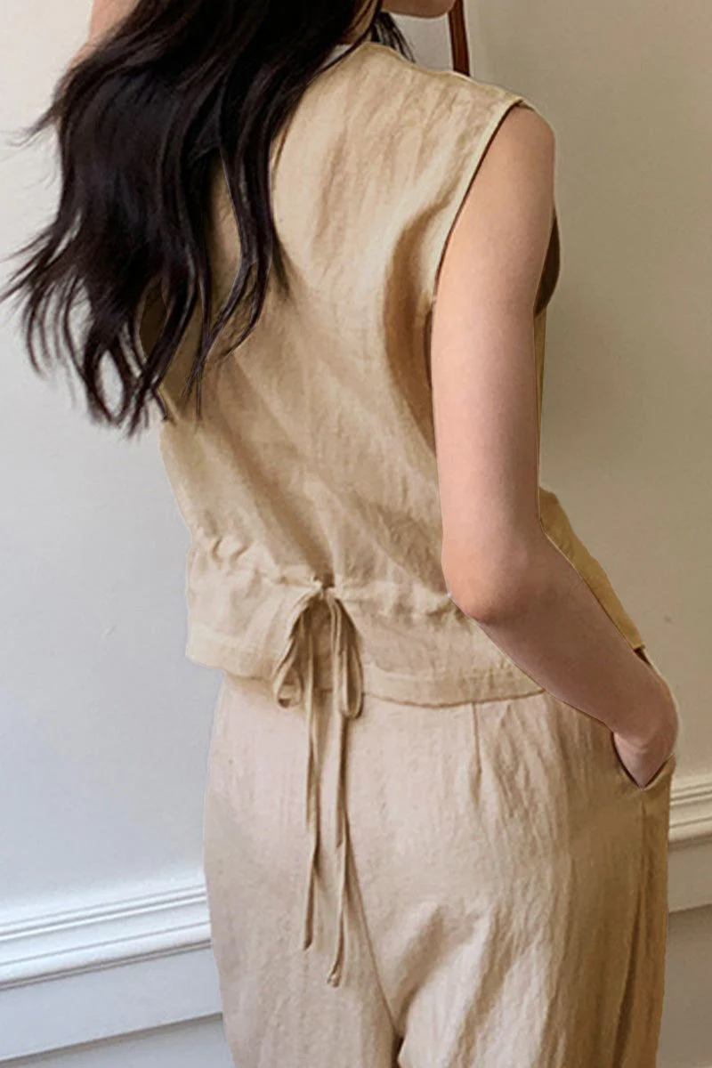 Eco Chic Linen Blend Two-Piece - Image 4