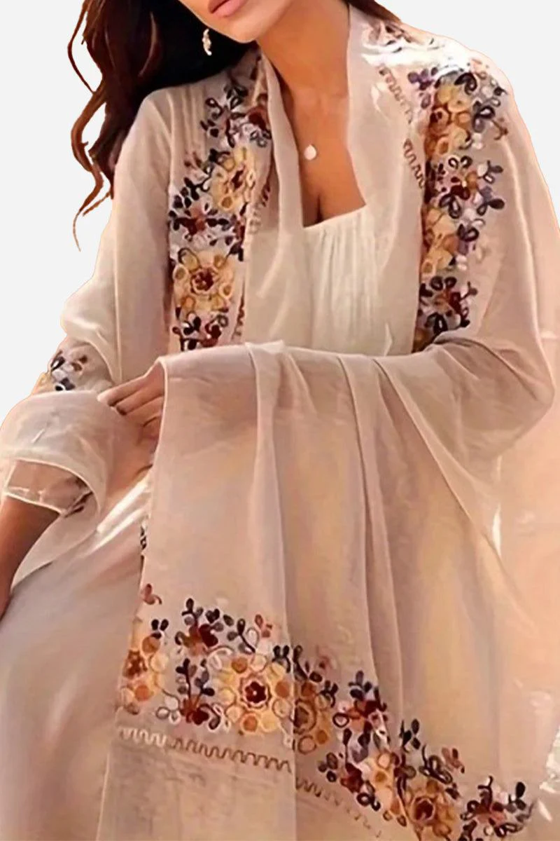 Embroidered Travel-Must Versatile Shawl - Image 16