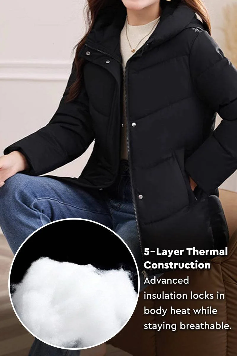 Everyday Warmth Mid-Length Hooded Coat - Image 3