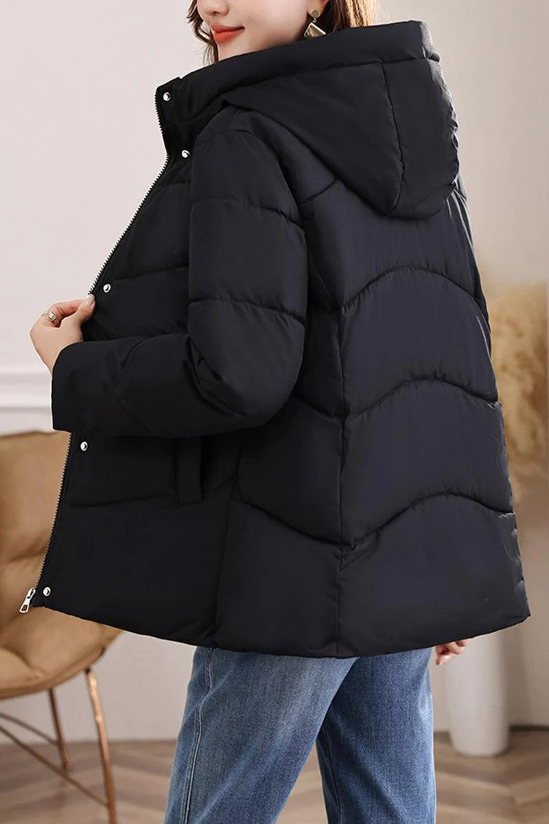 Everyday Warmth Mid-Length Hooded Coat - Image 4