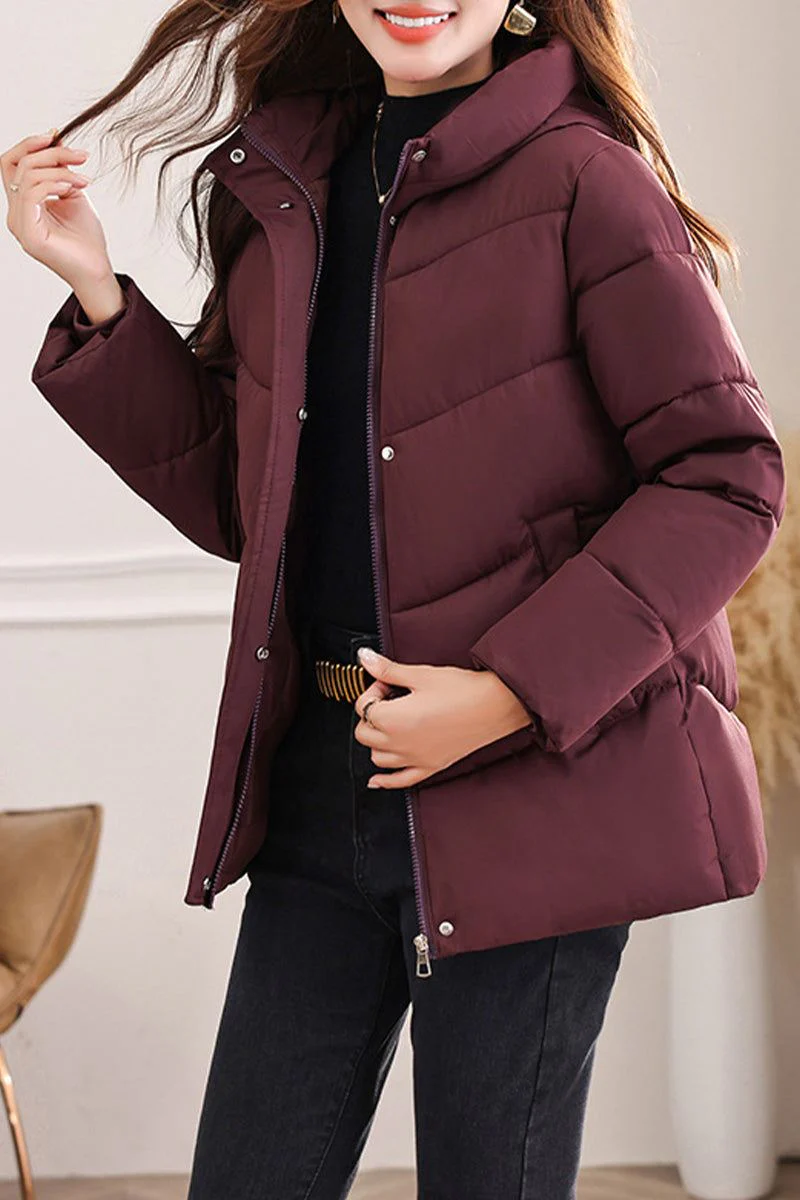 Everyday Warmth Mid-Length Hooded Coat - Image 8