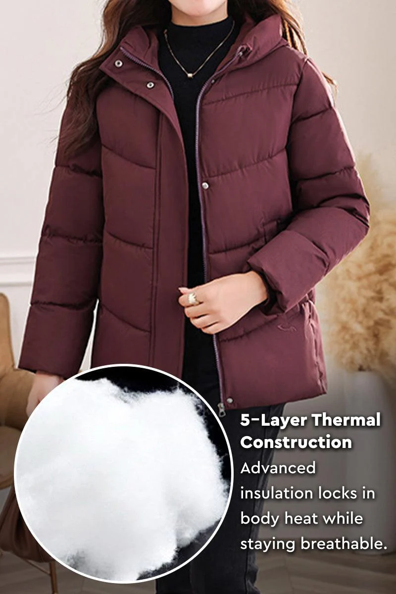 Everyday Warmth Mid-Length Hooded Coat - Image 9