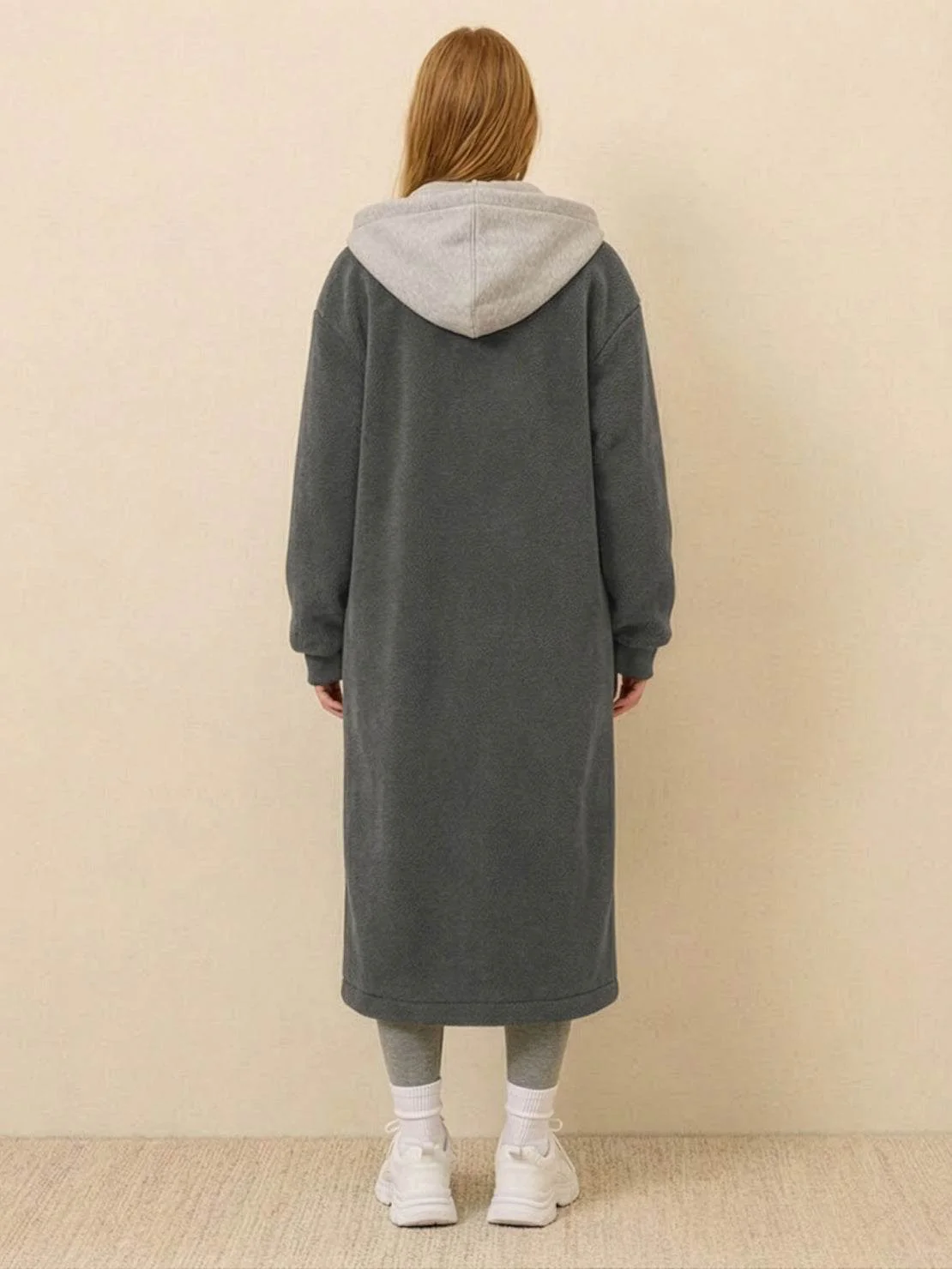 Everyday Wear Oversized Sherpa Long Coat - Image 12