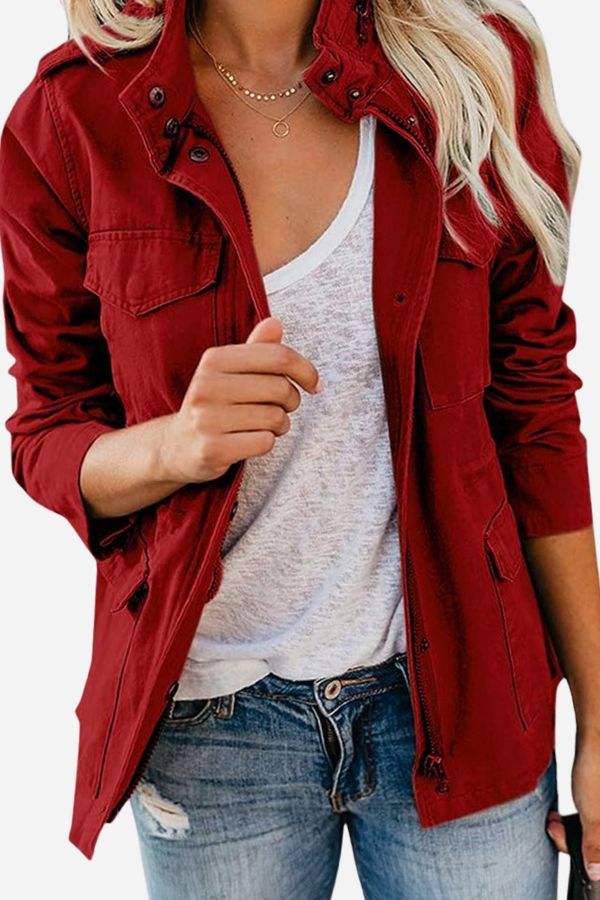 Fashion Cargo Utility Jacket - Image 7