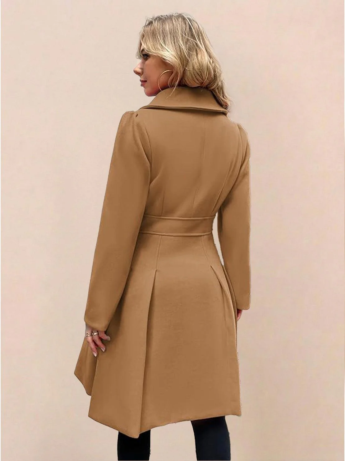 Fit & Flare Trench Coat - Image 27