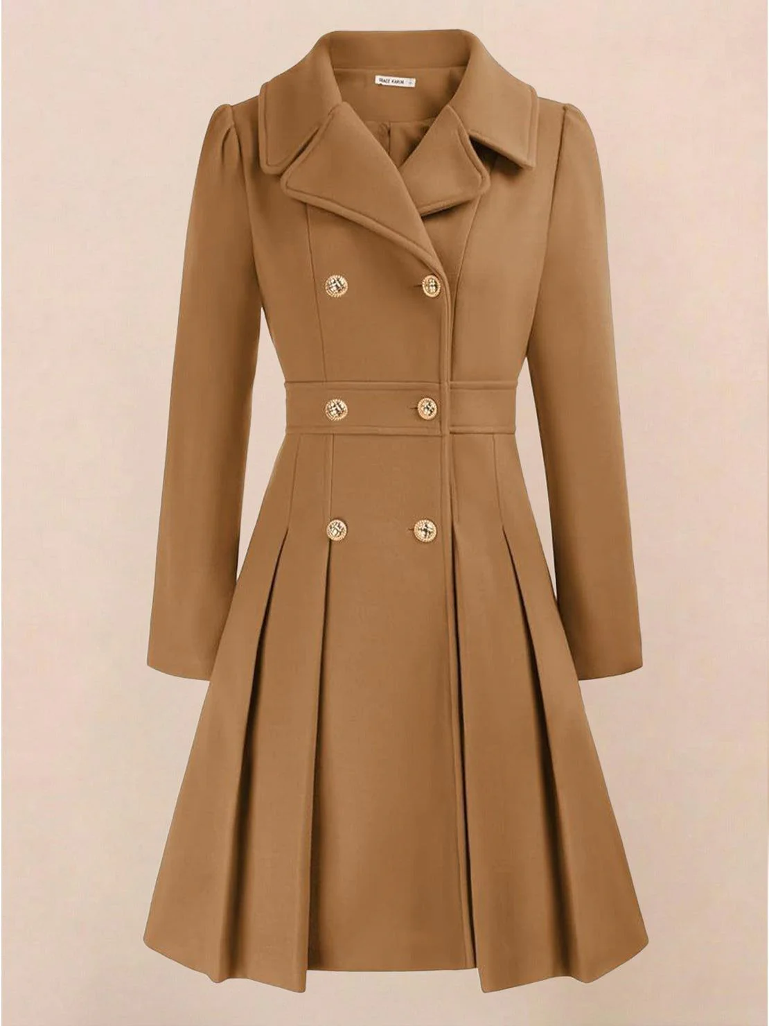 Fit & Flare Trench Coat - Image 30