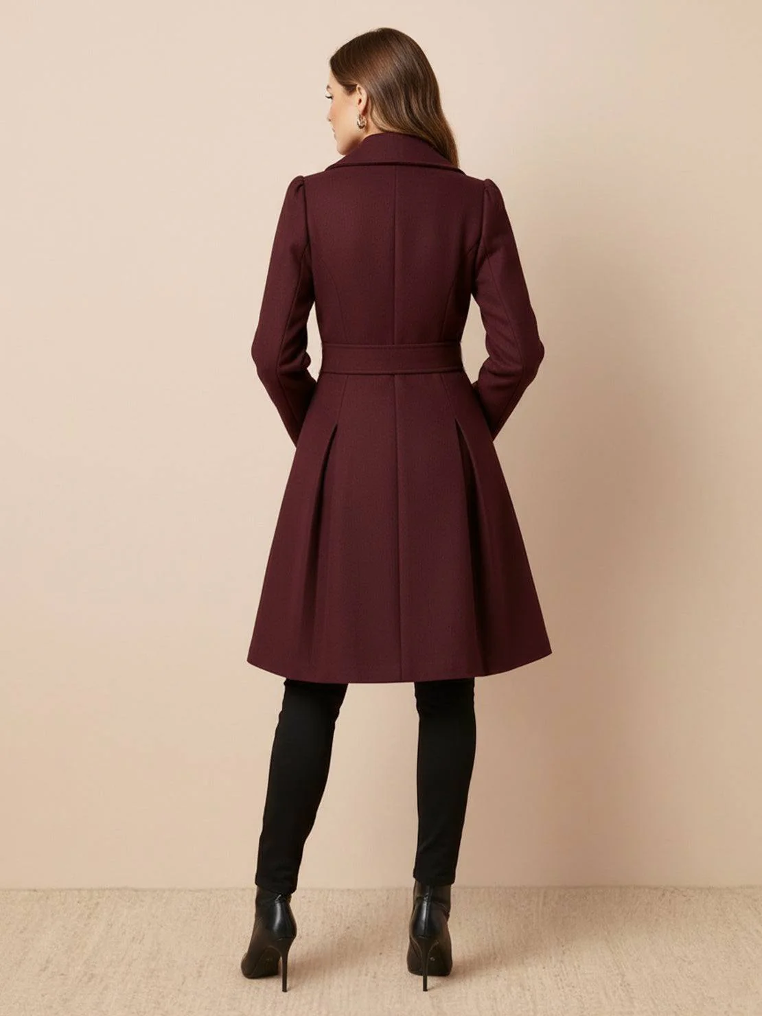 Fit & Flare Trench Coat - Image 9