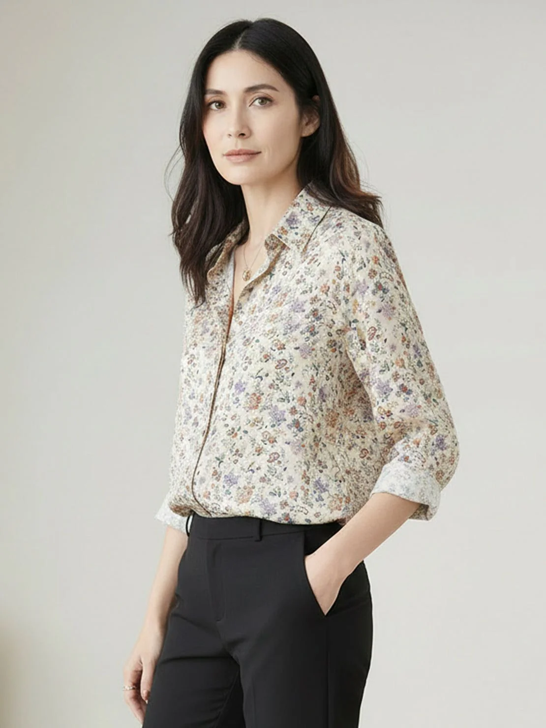 Floral Button-Down Shirt - Image 26