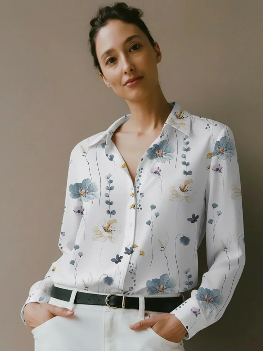Floral Button-Down Shirt - Image 7