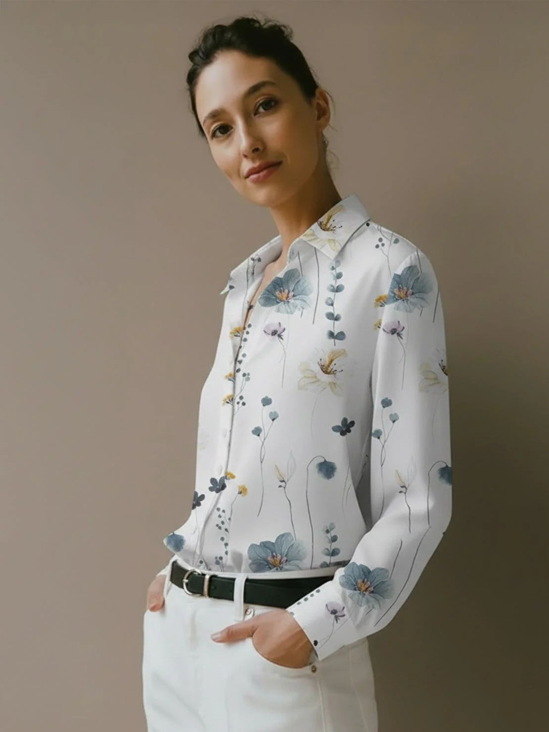Floral Button-Down Shirt - Image 8