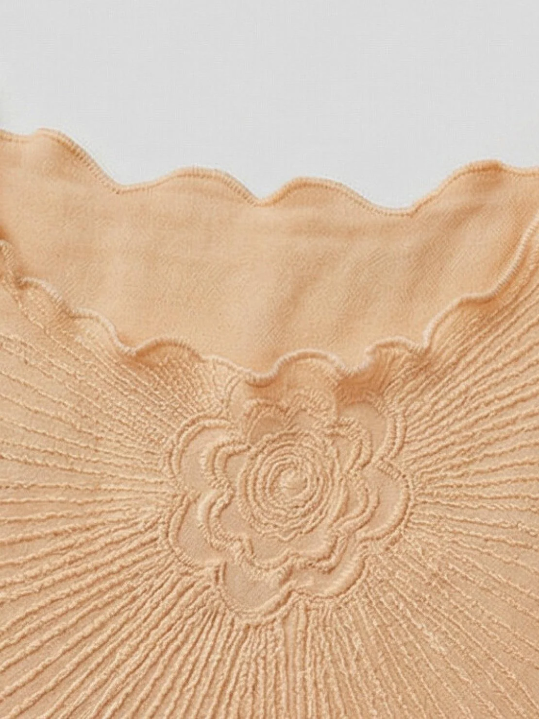 Floral Jacquard Pleated Top - Image 48
