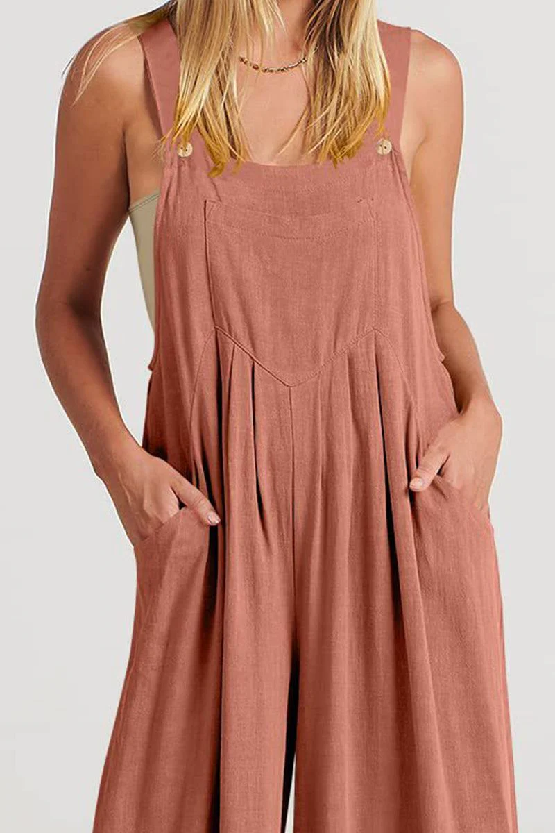 Free-Flow Wide Leg Overalls - Image 2