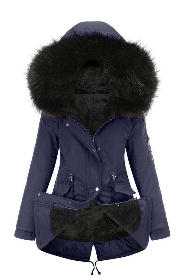 Fur Collar Fleece Coat - Image 13