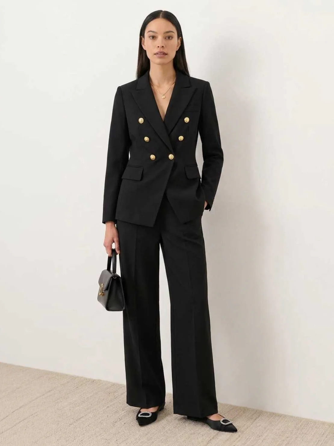 Gold Button Double-Breasted Co-Ord - Image 25