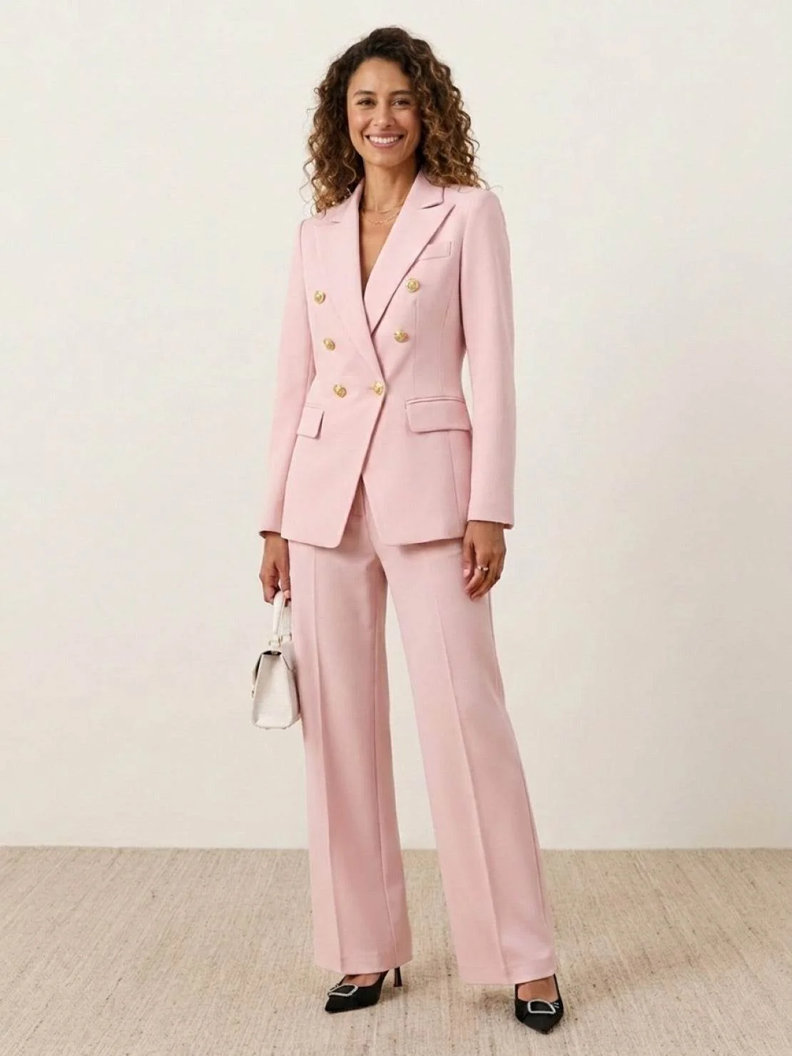 Gold Button Double-Breasted Co-Ord - Image 7