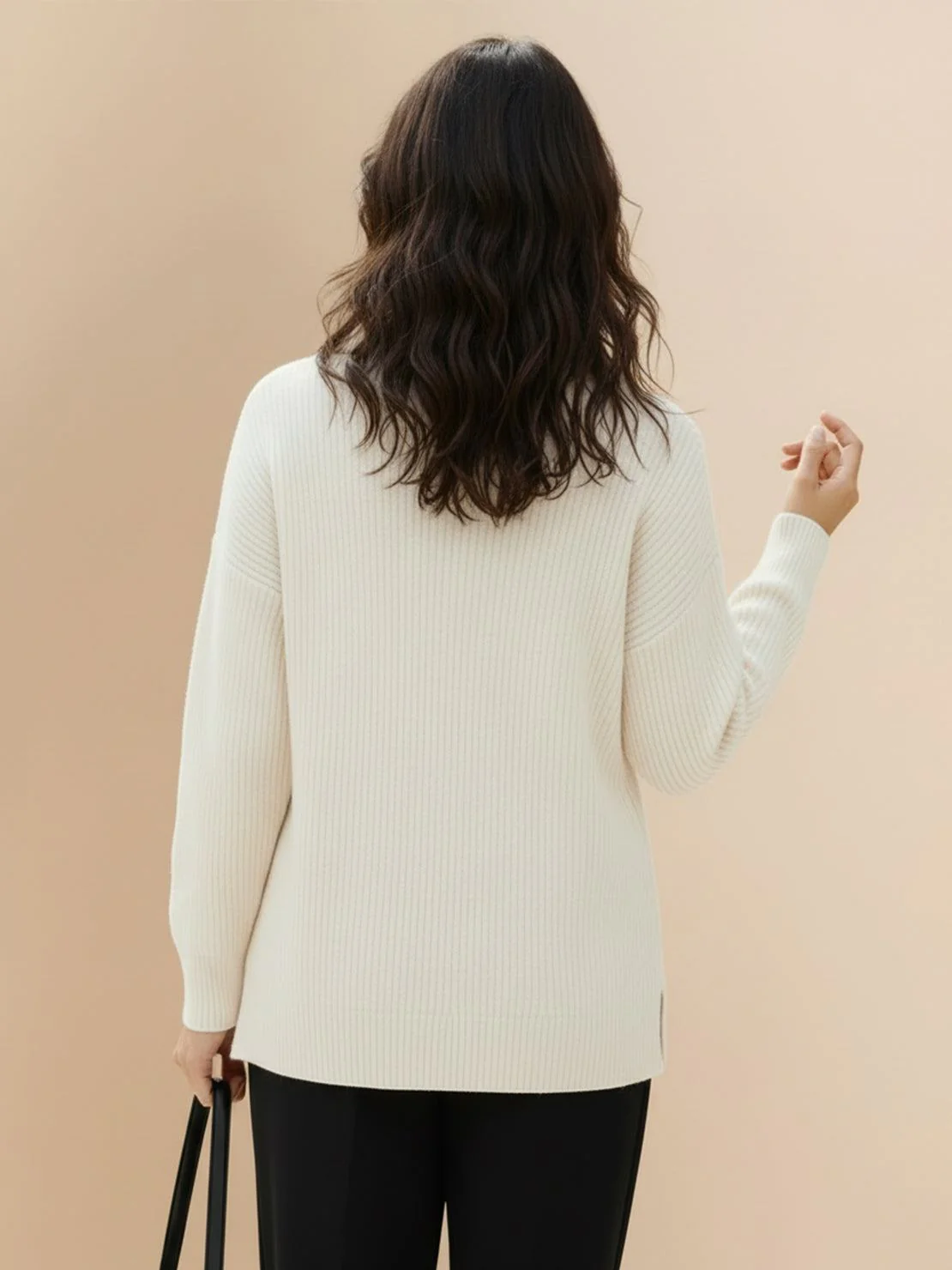 Half-Zip Waffle Pullover - Image 3