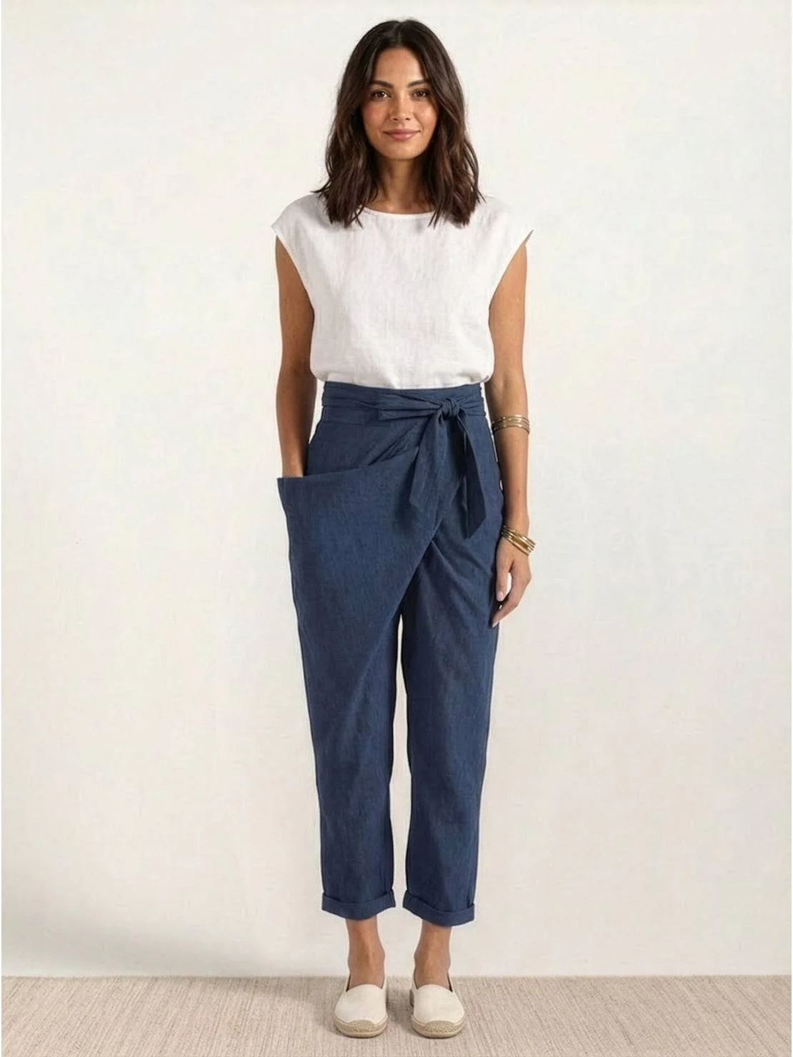 High-Waist Wrapped Comfy Pants - Image 15