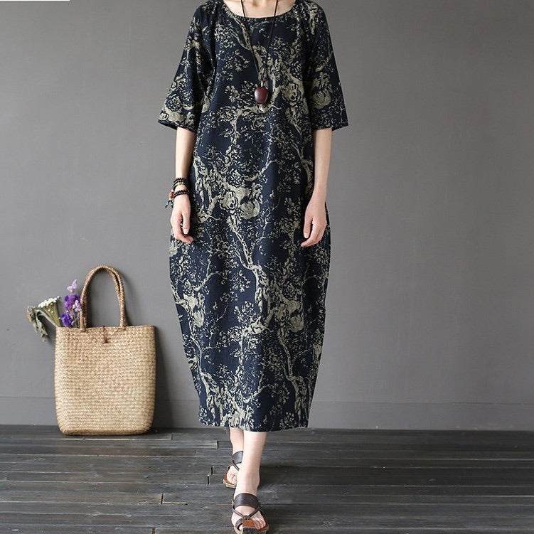 Japanese Porcelain Print Dress - Image 12