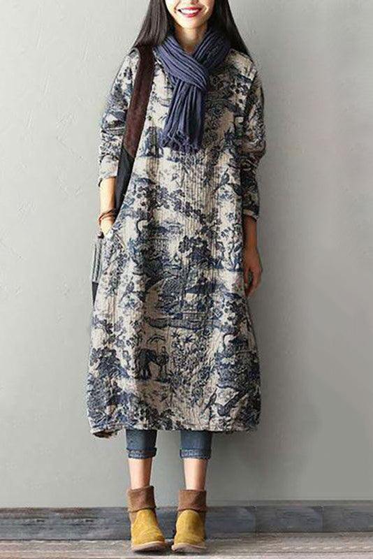 Japanese Porcelain Print Dress - Image 2