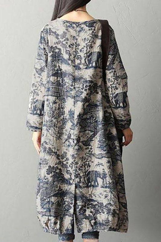 Japanese Porcelain Print Dress - Image 3