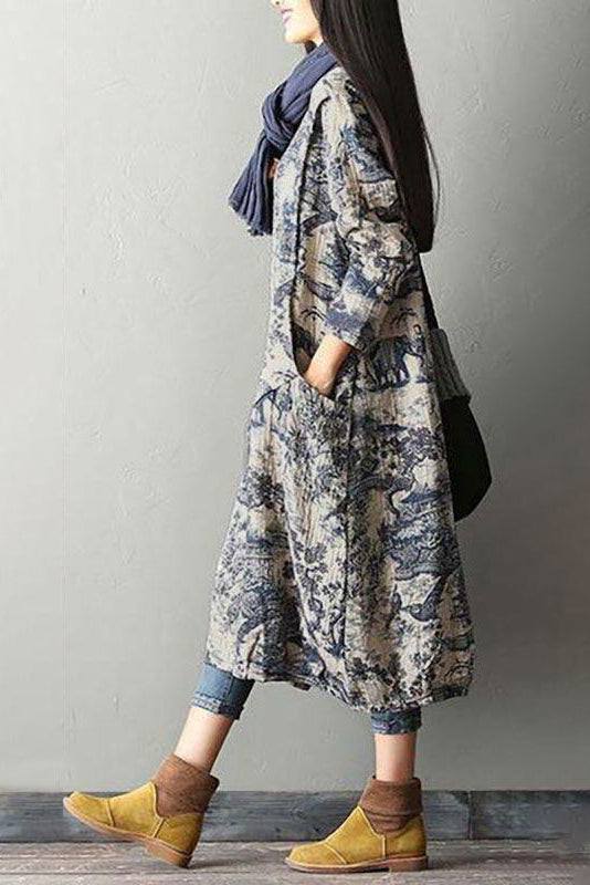 Japanese Porcelain Print Dress - Image 4