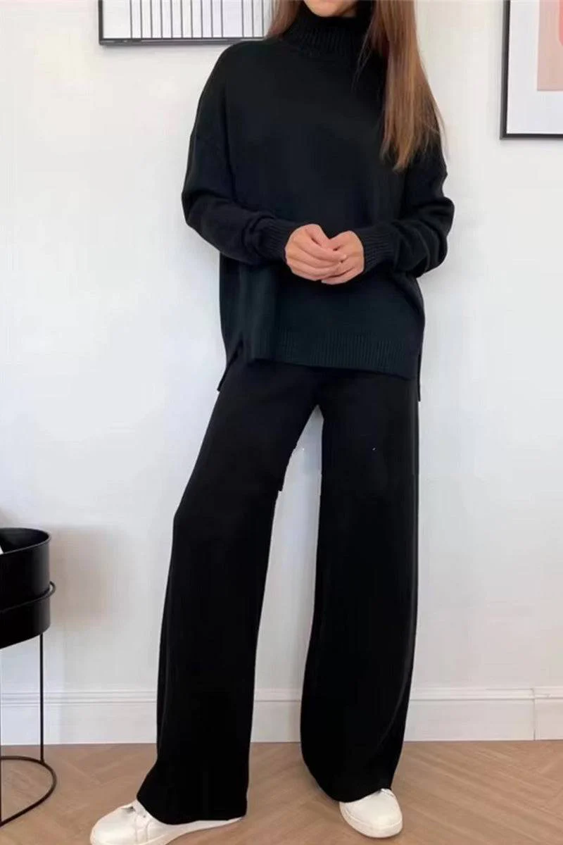 Knitted Turtleneck Two-Piece Set - Image 16