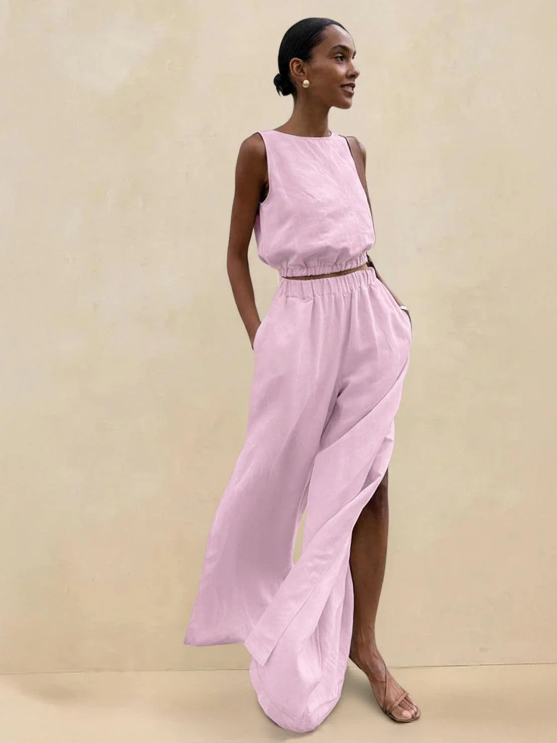 Lightweight Linen-Blend Set - Image 15