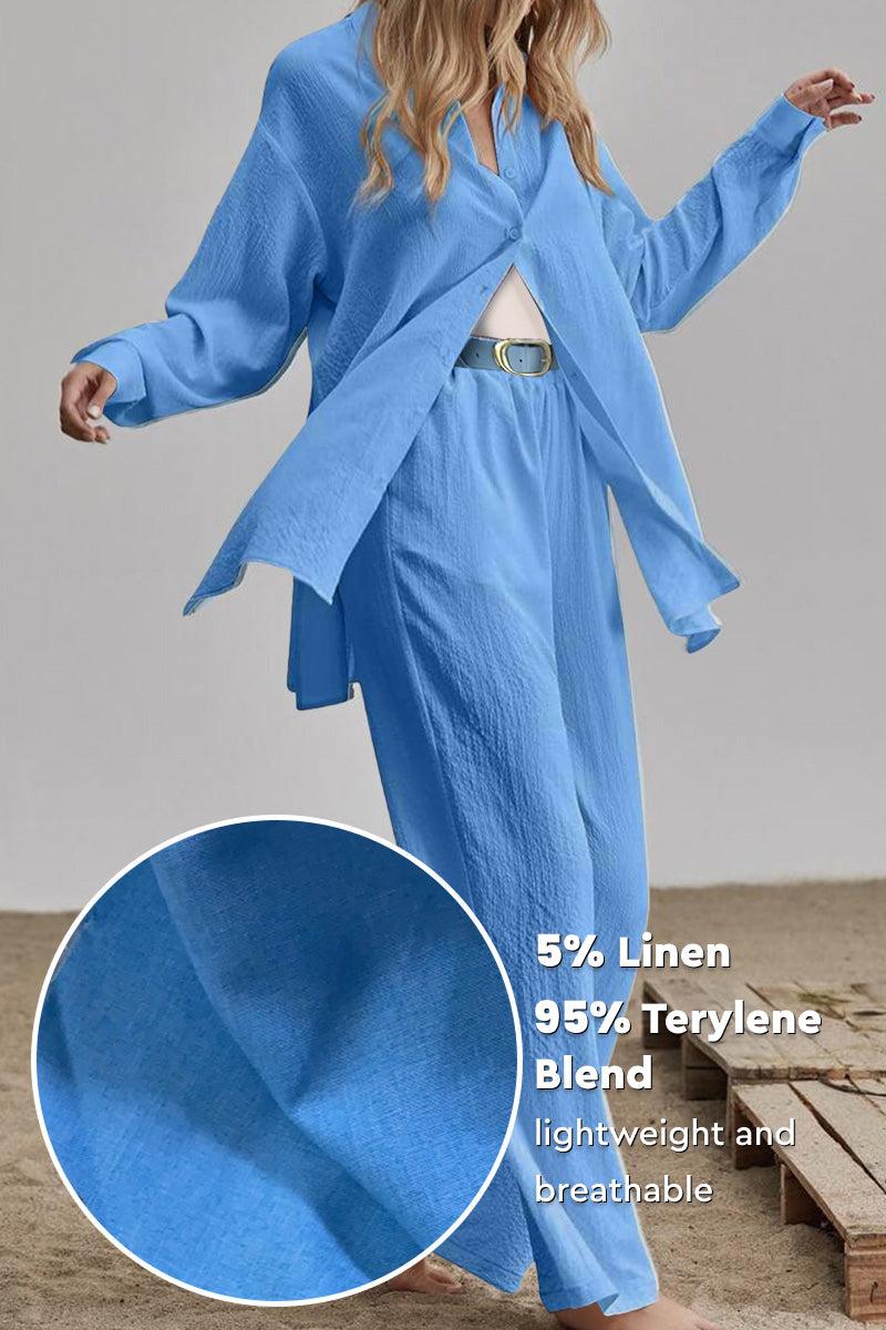Linen Blend Two-Piece Set - Image 3