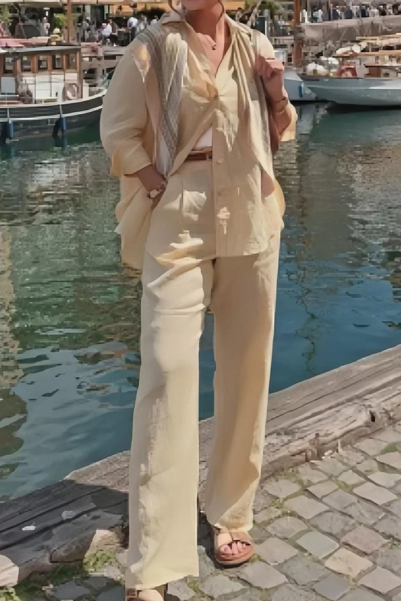 Linen Blend Two-Piece Set - Image 7