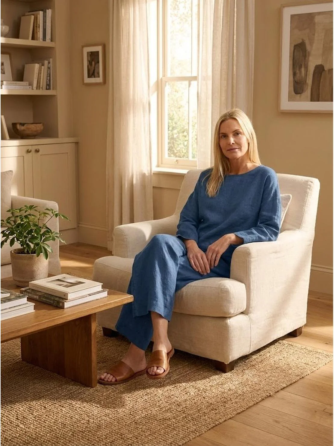 Loose Solid Color Two-Piece Set - Image 11
