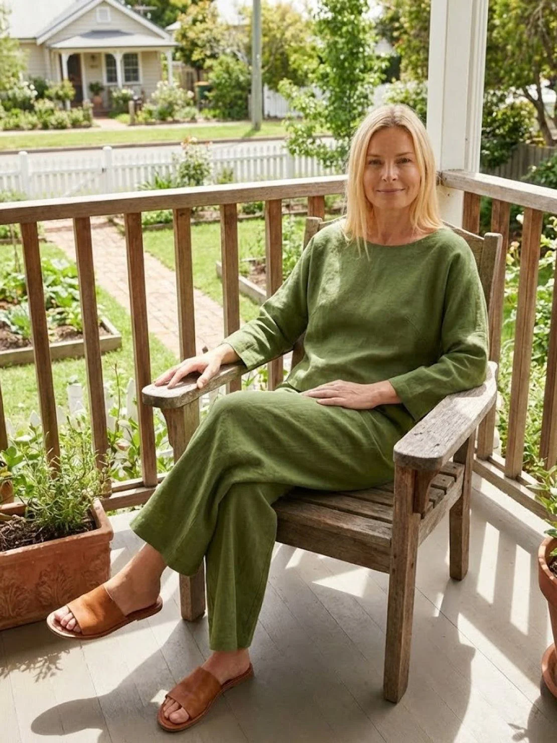 Loose Solid Color Two-Piece Set - Image 17