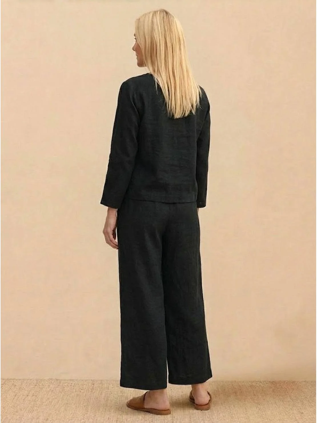 Loose Solid Color Two-Piece Set - Image 27