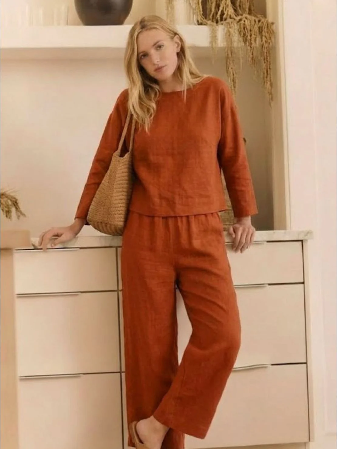 Loose Solid Color Two-Piece Set - Image 5