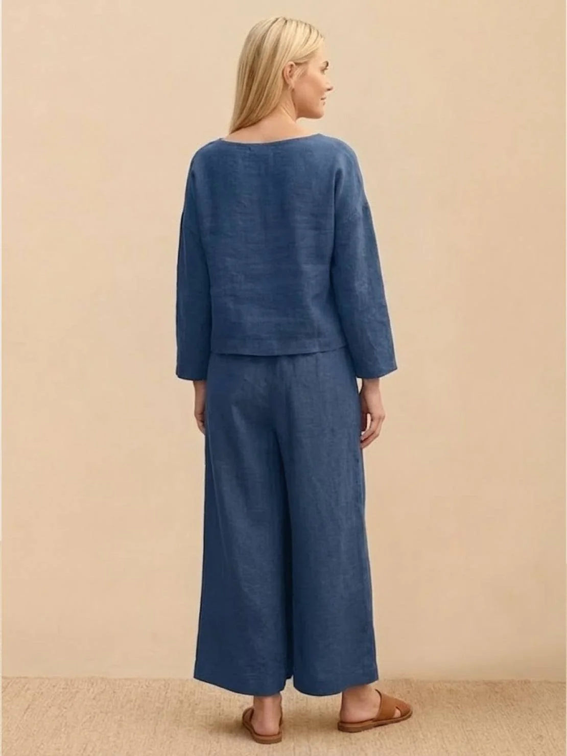 Loose Solid Color Two-Piece Set - Image 9