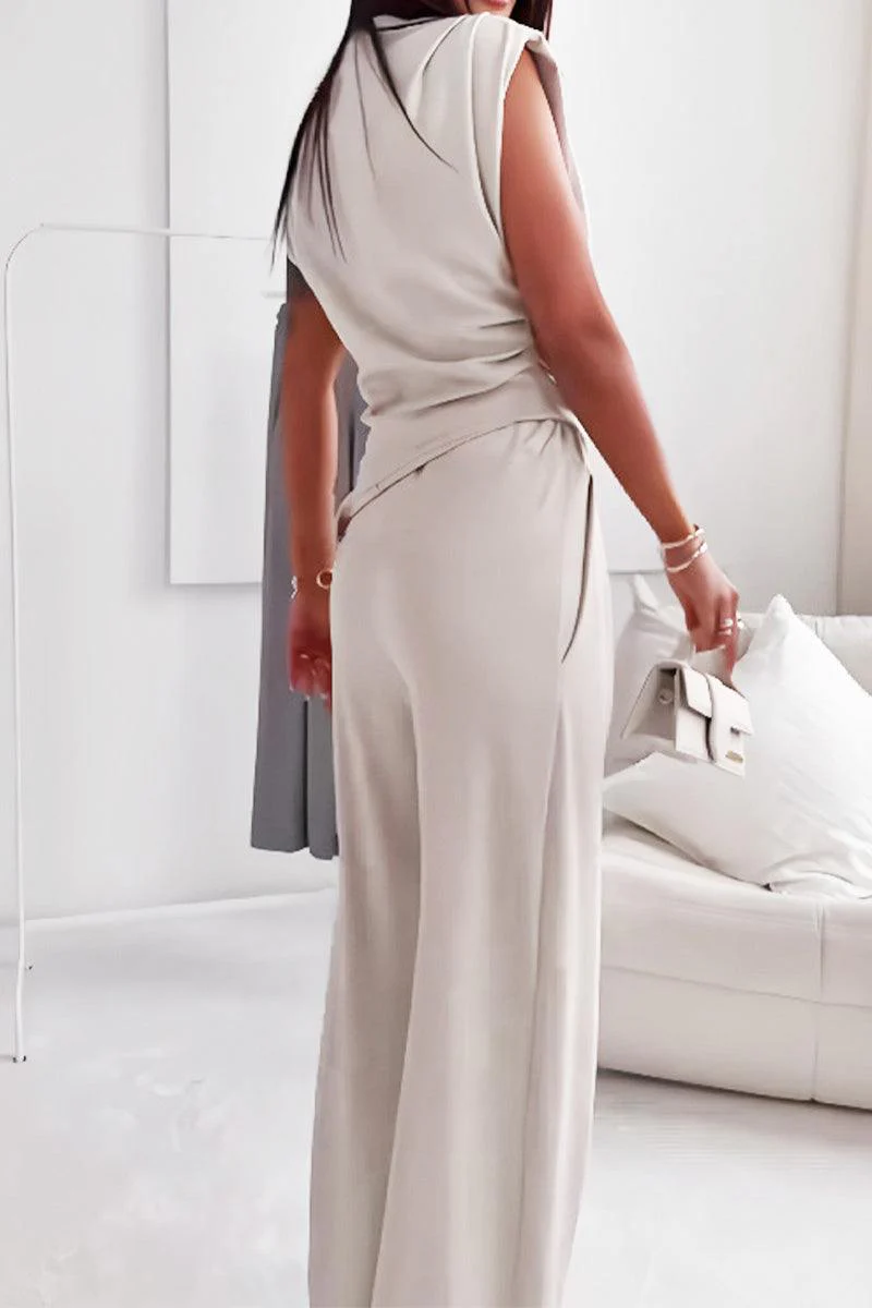 Manhattan Lines Draped Two-Piece Set - Image 12