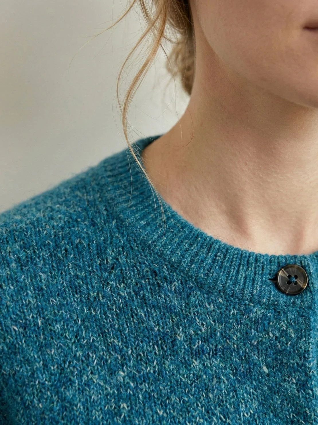 Marled Knit Merino Wool Cardigan - Image 10