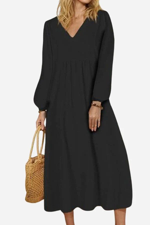 Midi Long Sleeve Spring Dress - Image 2